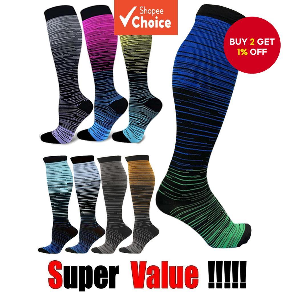 Graduated Compression Socks for Running & Athletic & Nursing Socks for ...
