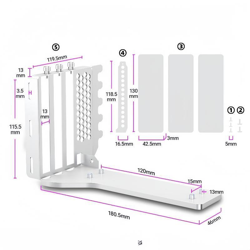 greesou 1 Set External GPU Docking Station Vertical GPU Mount Bracket 2 ...