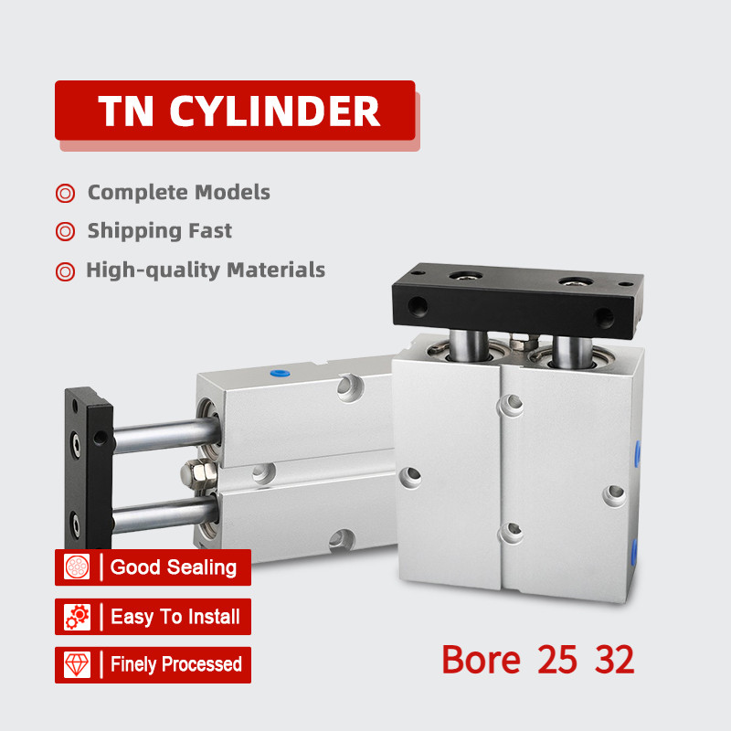 Cylindre Pneumatique Double Effet TN10 X 25 - Roue Pneumatique Double Cylindre