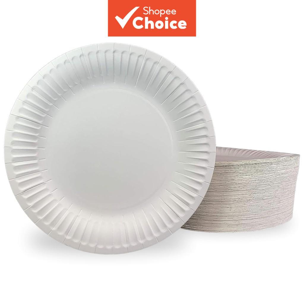9" Uncoated Paper Plates for Everyday Use (25 pcs), For Christmas ...