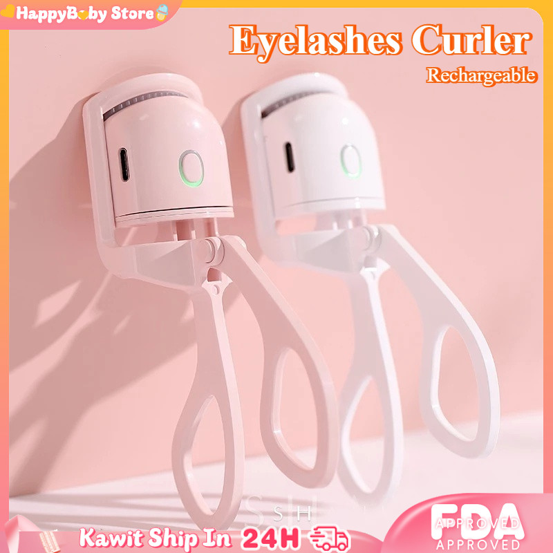 Eyelashes Curler USB Rechargeable Electric Heated Eyelash Curlers With ...