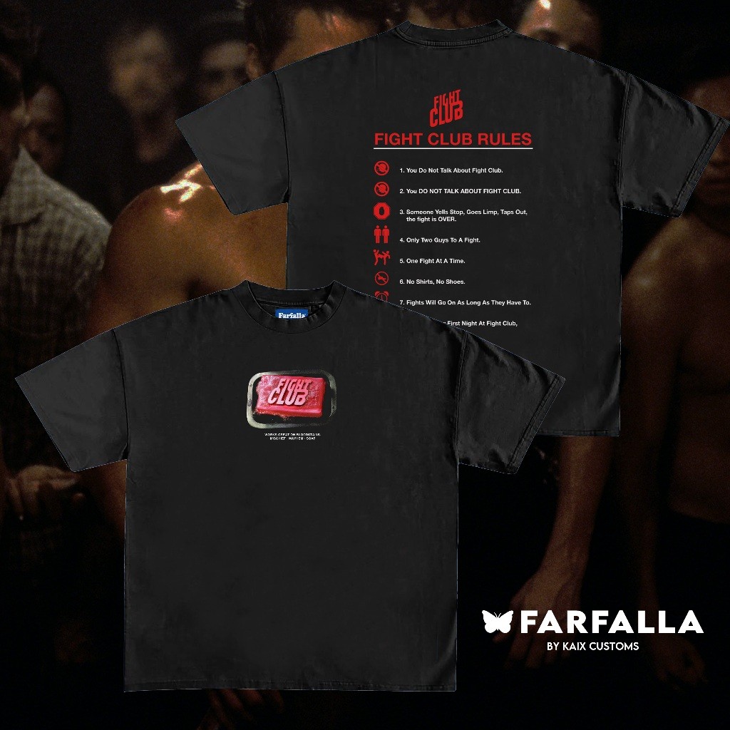 【NEW 10】 Fight Club Soap Tyler Durden Premium Oversized Tee - for men t ...