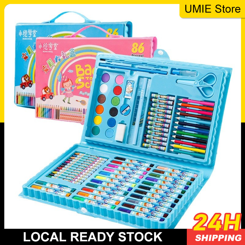 42/86Pcs Coloring Set Kid Water Color Painting Drawing Sets Art Set ...