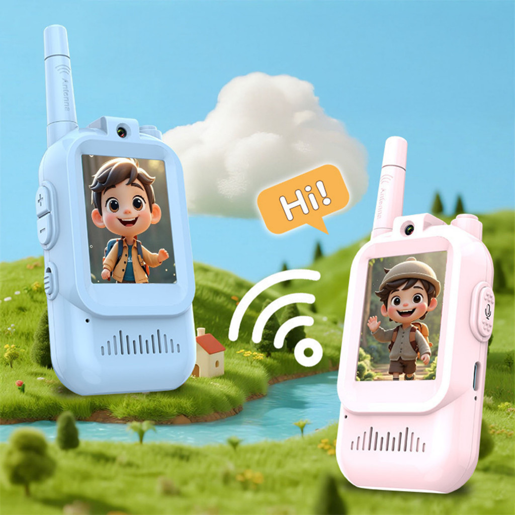 Lingoer| Video Intercom Toy Kids Interphone Toy 2pcs Kids Wireless ...