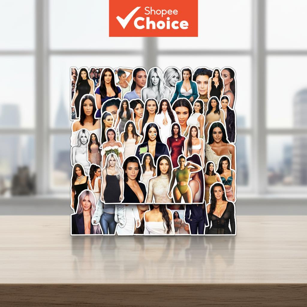 50-Pack Kim Kardashian Star Series Graffiti Stickers – Waterproof DIY ...