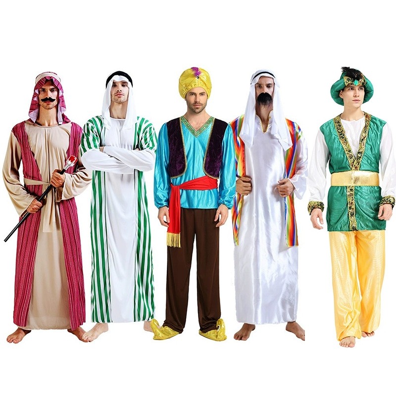 COD Halloween Men Shepherd's Cosplay Costume Arab sheikh Prince Saint ...