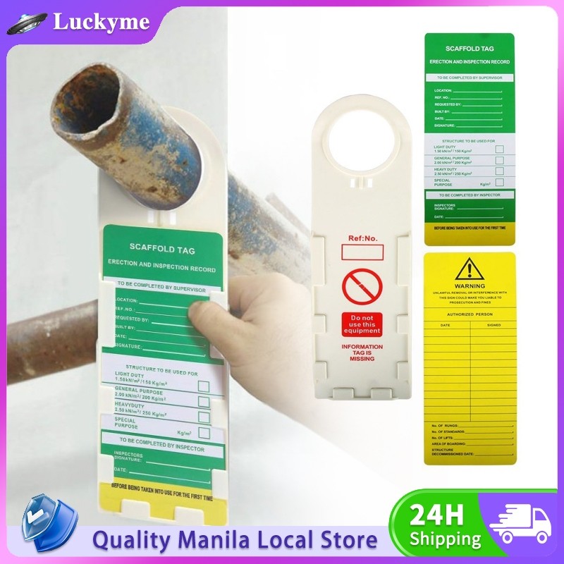 PVC Scaffold Security Accident Prevention Tags Safety Inspection ...
