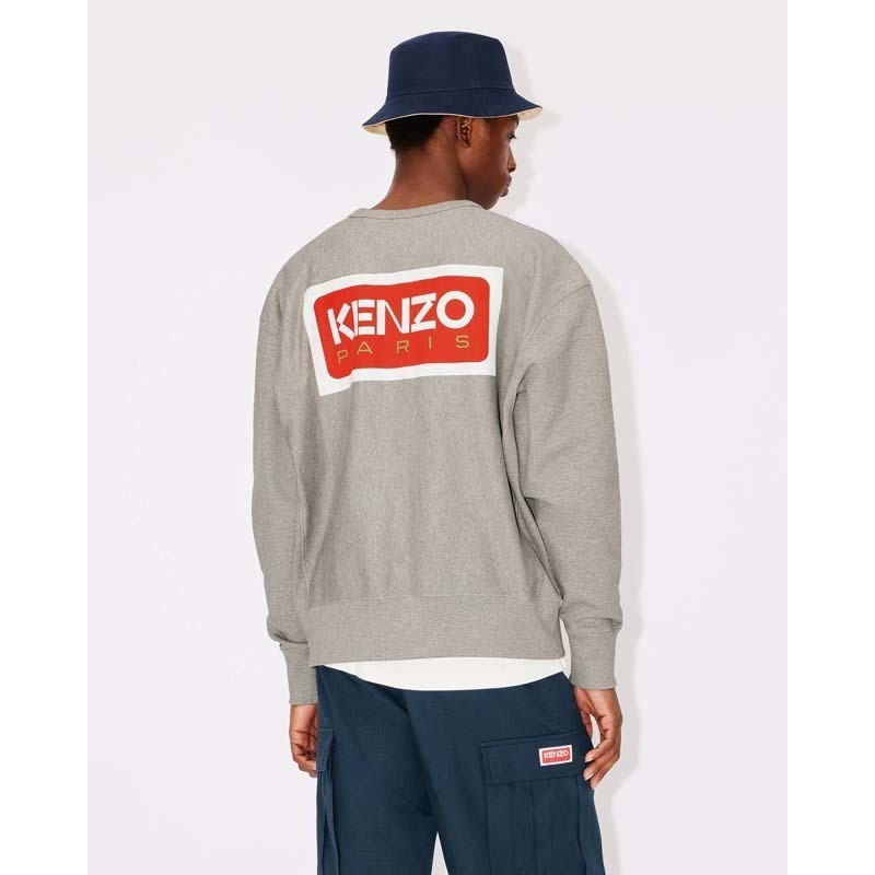 KENZO New Letter Print Loose Round Neck Sports Sweatshirt Men | Shopee ...