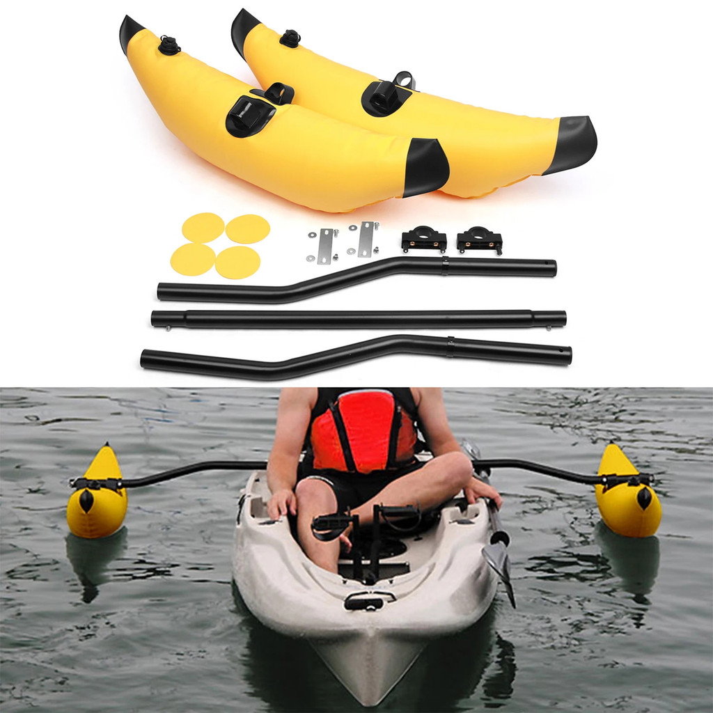 Kayak Stabilization System Pvc Inflatable Outrigger Float Rods Standing ...