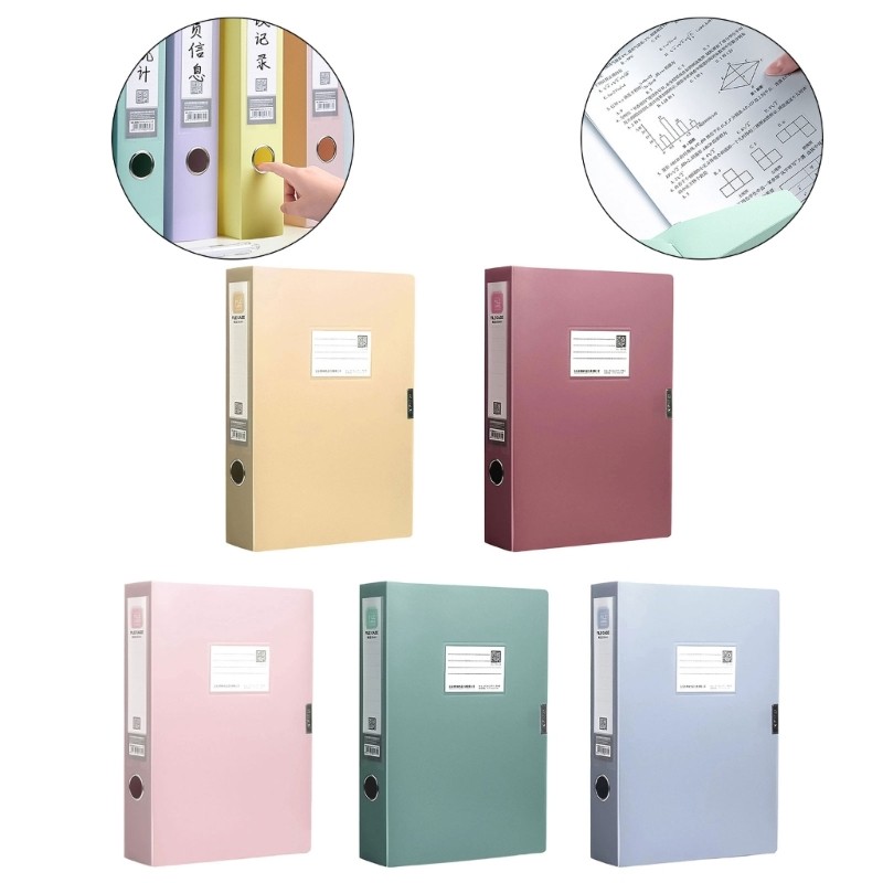 MOON Capacity File Box with Clear Label Window Waterproof Document ...