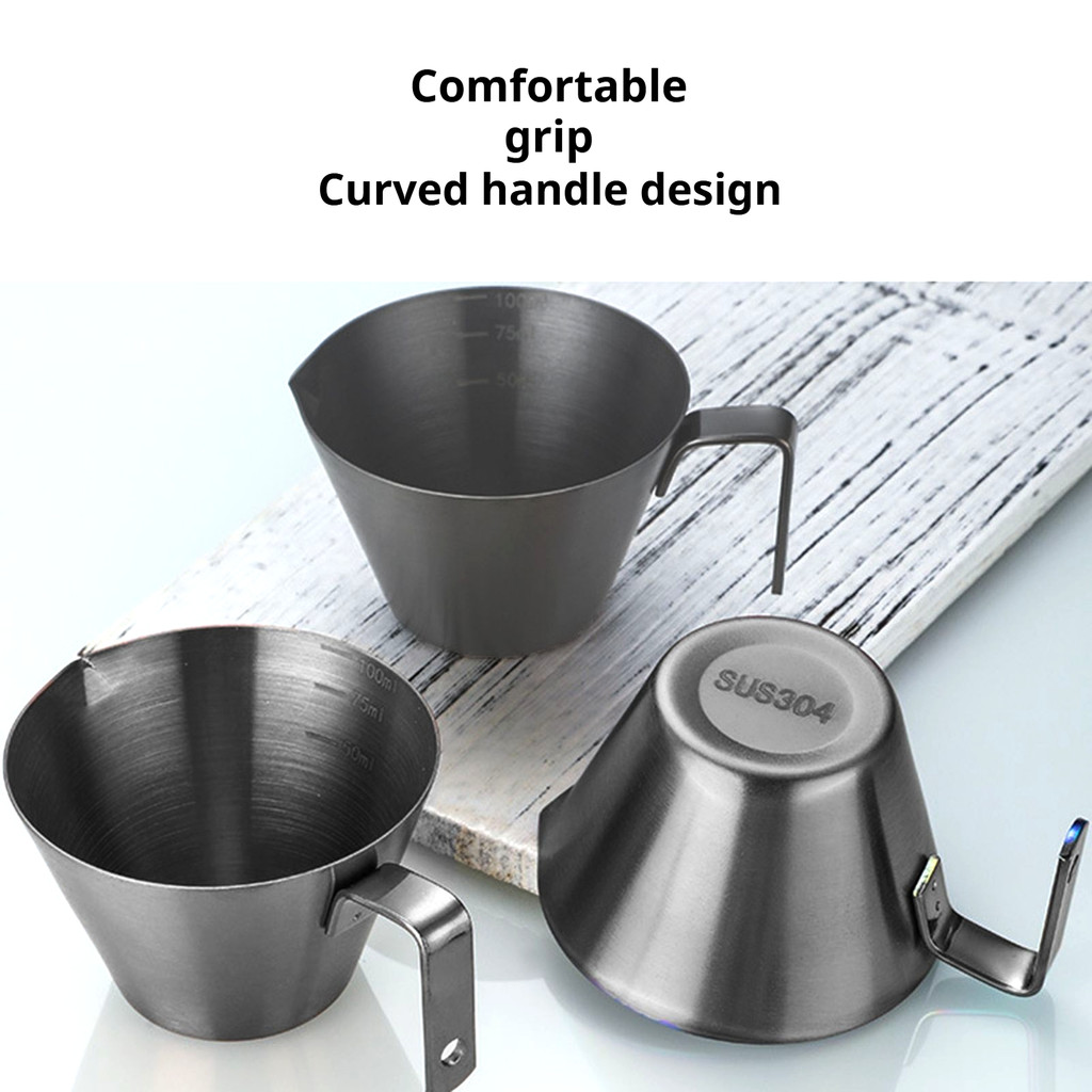 304 Stainless Steel Coffee Extraction Cup With Scale Ounce Measuring ...