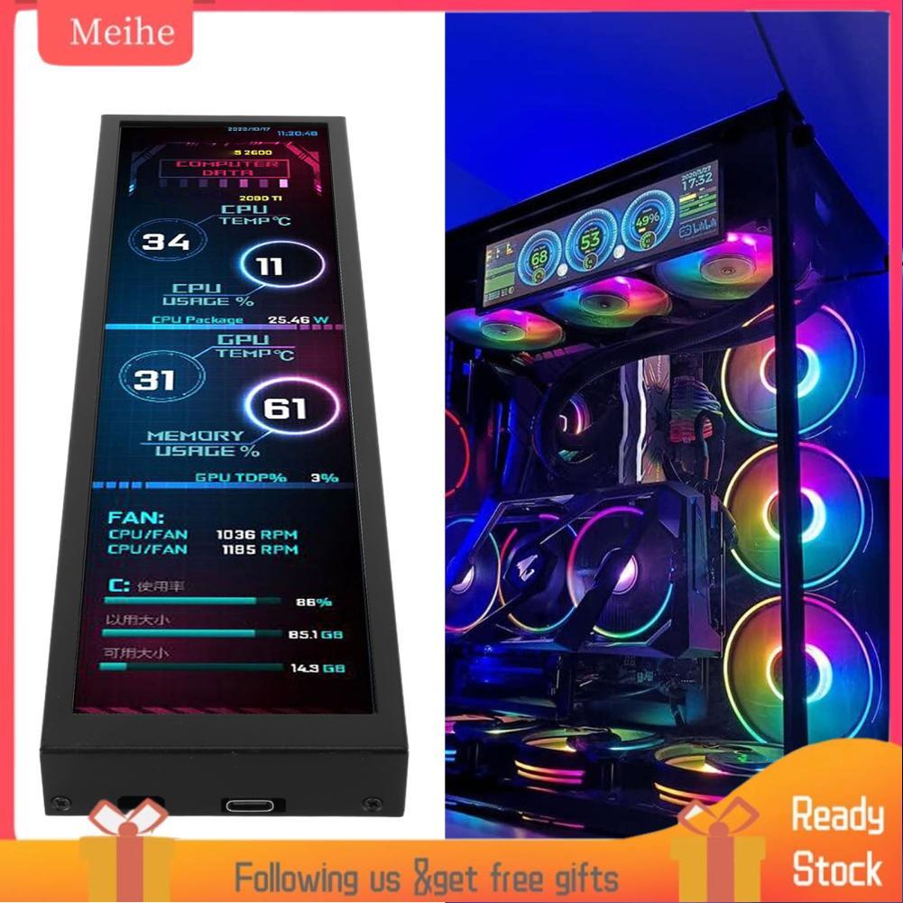 meihe Luqeeg PC Sensor Panel Display Computer Temp Monitor 8.8in IPS ...