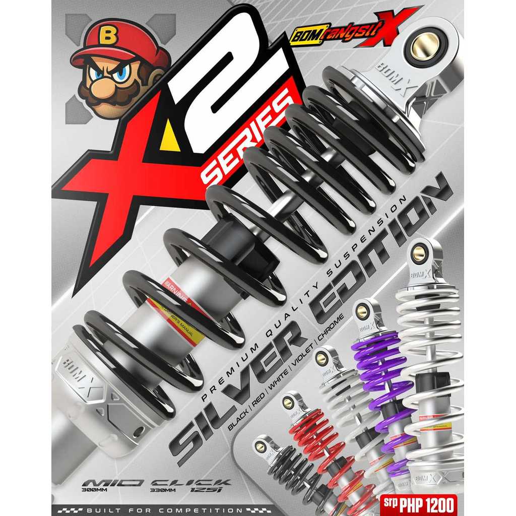 Bom-X X2 Monoshock Suspension Click 125/150 330mm / Mio/M3 300mm ...