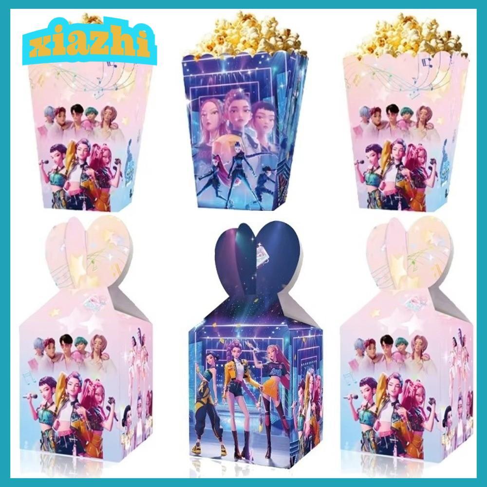 XIAZHI 12pcs KPop Demon Hunters Popcorn Box, Eco-Friendly Multi ...
