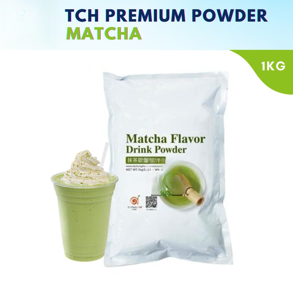 TCH Matcha Flavor Powder Drink (1kg) Ta Chung Ho Matcha / for Milk Tea ...