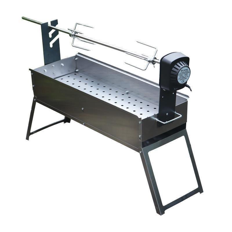 Barbecue Grill Home Automatic Lamb Leg Rack Electric Rotating Charcoal ...