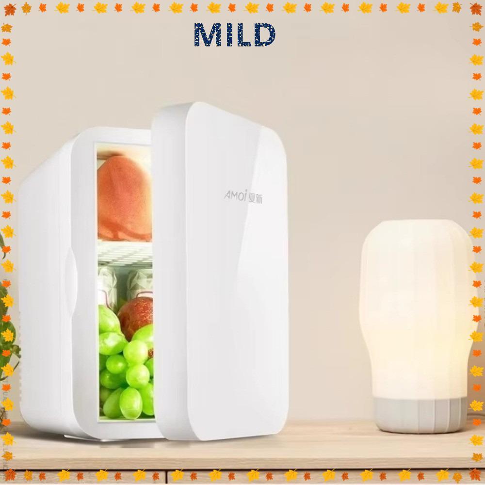 MILD Mini Fridge, Household Single Door Mini Cooler Box, Portable 8L ...