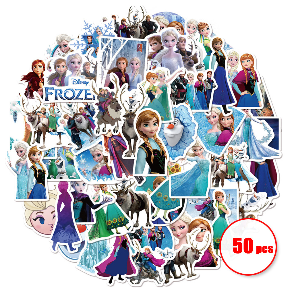Frozen Stickers Set Cartoon Waterproof Graffiti Decals Sticker for Kids ...