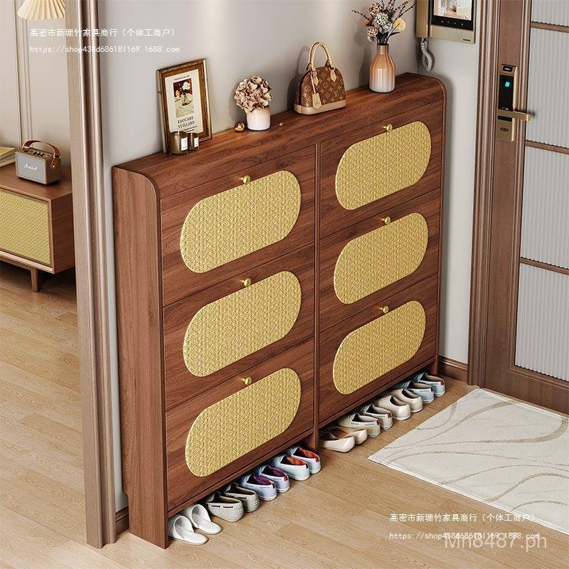 Large Capacity Shoe Cabinet for Entrance Wall Corridor, Ancient Style ...