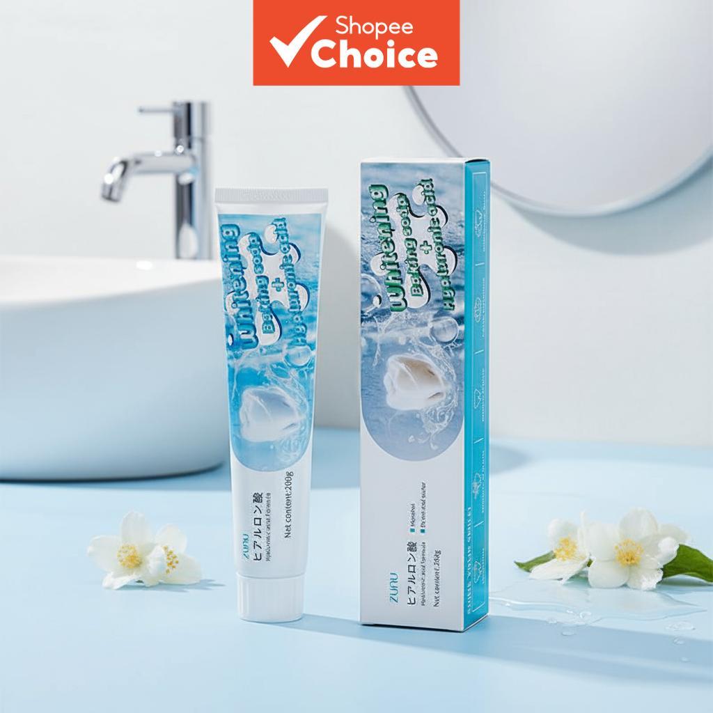 Hyaluronic Acid Baking Soda Toothpaste for Whiter Teeth, Fresh Breath ...