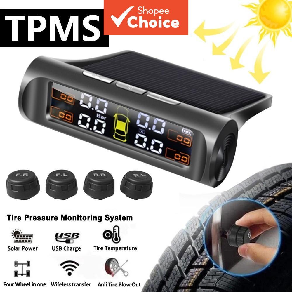 TPMS LCD Display Car Tire Pressure Alarm Monitor System Internal ...