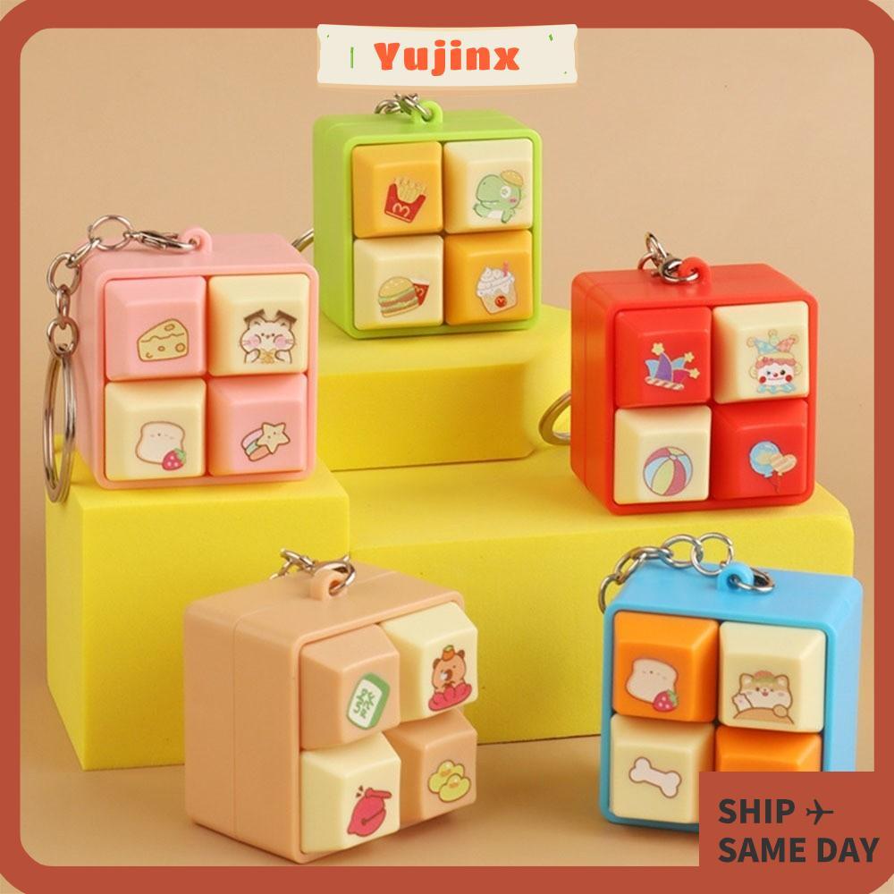 YUJINX Fidget Keychain, Keycap DIY Keyboard Finger Keyboard Caps ...