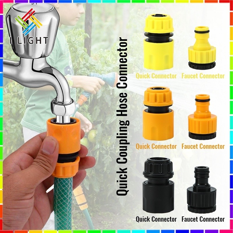 (Fast&COD)1/2’’ Quick Coupling Hose Connector Quick Water Tap Adapter ...