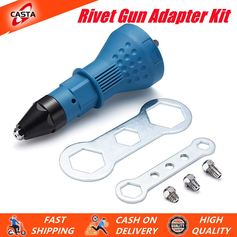 Electric Rivet Gun Adapter Multifunction Nail Gun Tool Pull Drill ...