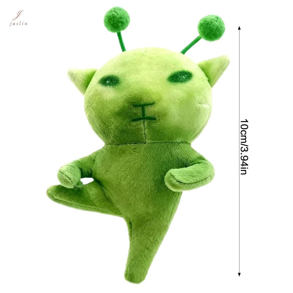 Green Alien Cat Plush Toy with Poseable Joints 10cm Funny Creative ...