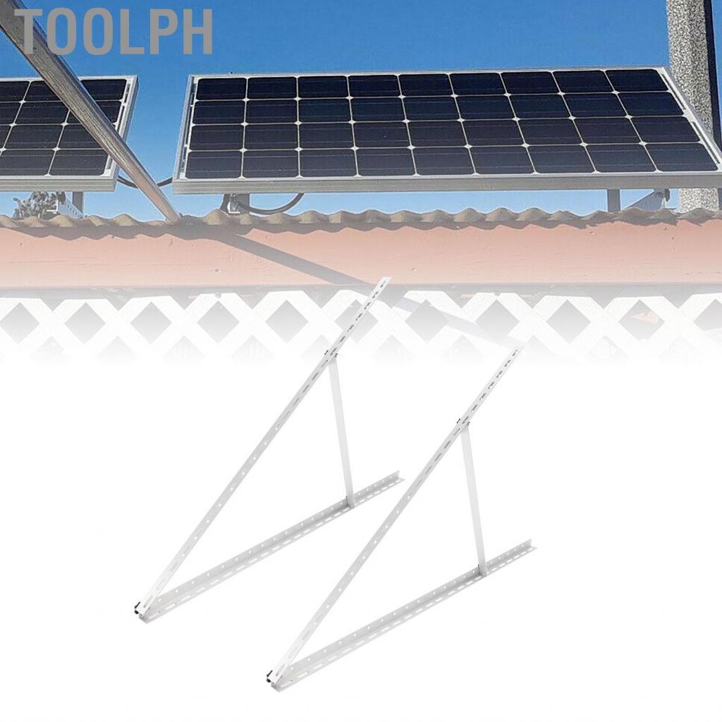 Toolph Adjustable Aluminum Solar Panel Tilt Mount Brackets Easy ...