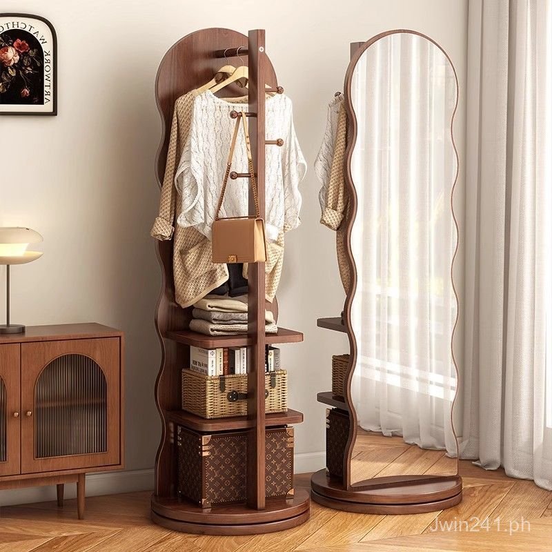 Mirror and Stand Integrated Wave Home Floor Mirror Large Bedroom ...