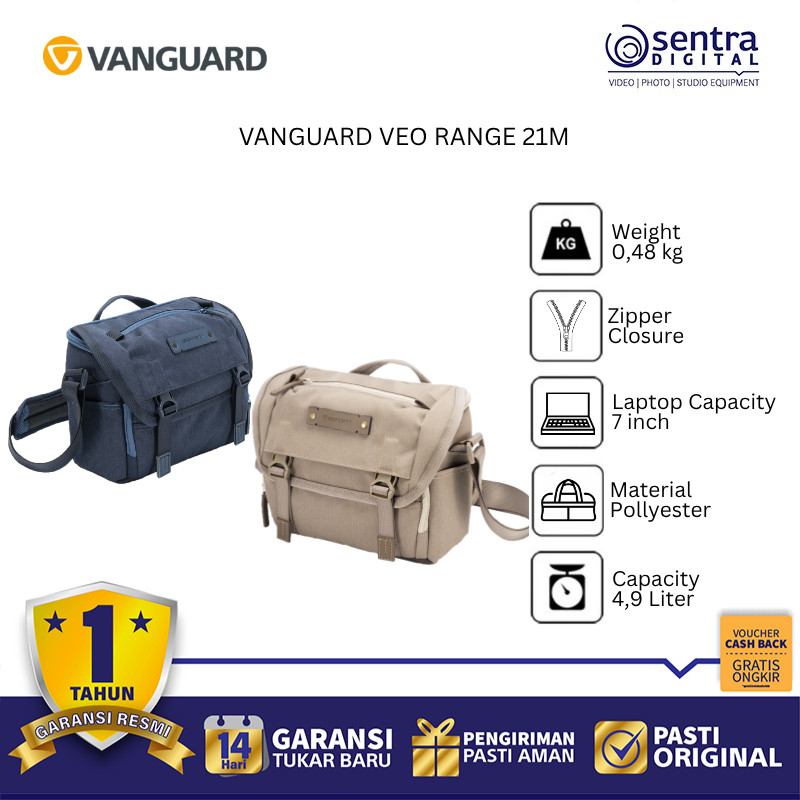Vanguard VEO 21M – Lightweight Camera Bag with Smart Storage (X01 ...