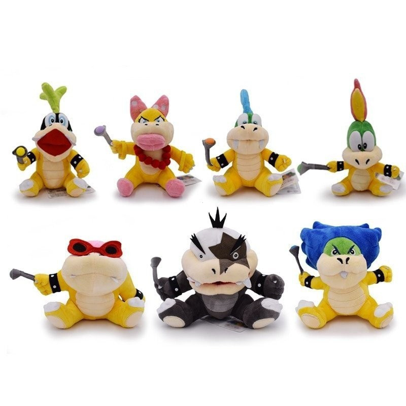 1 Super Mario Kuba Soft Plush Toy Bendable Larry Iggy Kuba Ludo Roy ...