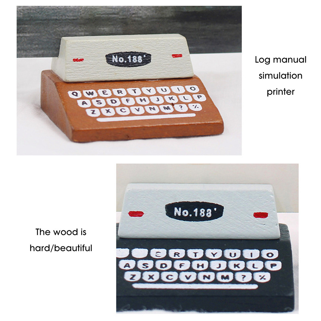 Miniature Typewriter Model Dollhouse Miniature Mini Vintage Typewriter ...