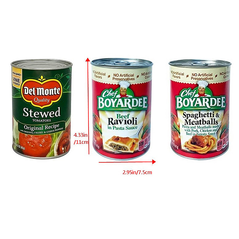 vastcouji Hidden Safe Compartment Diversion Safe Food Cans Secret Stash ...