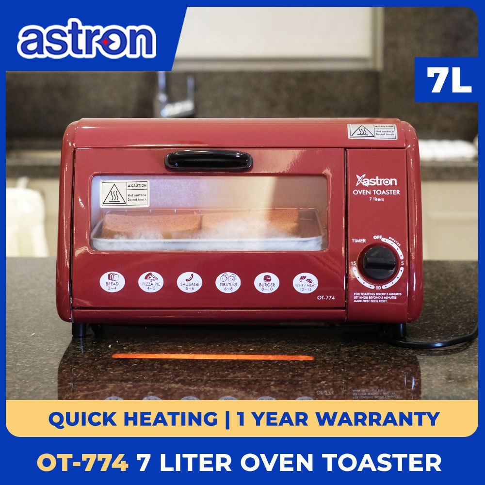 Astron OT774 Electric Oven Toaster - 7 Liter Capacity | Built-in Crumb ...
