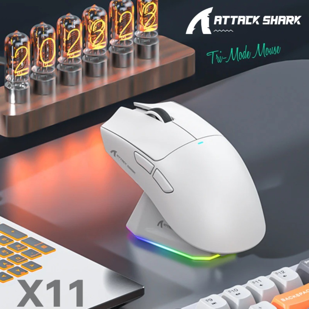 Attack Shark X11 Wireless Mouse Tri-Mode Connection PAW3311 Touch ...