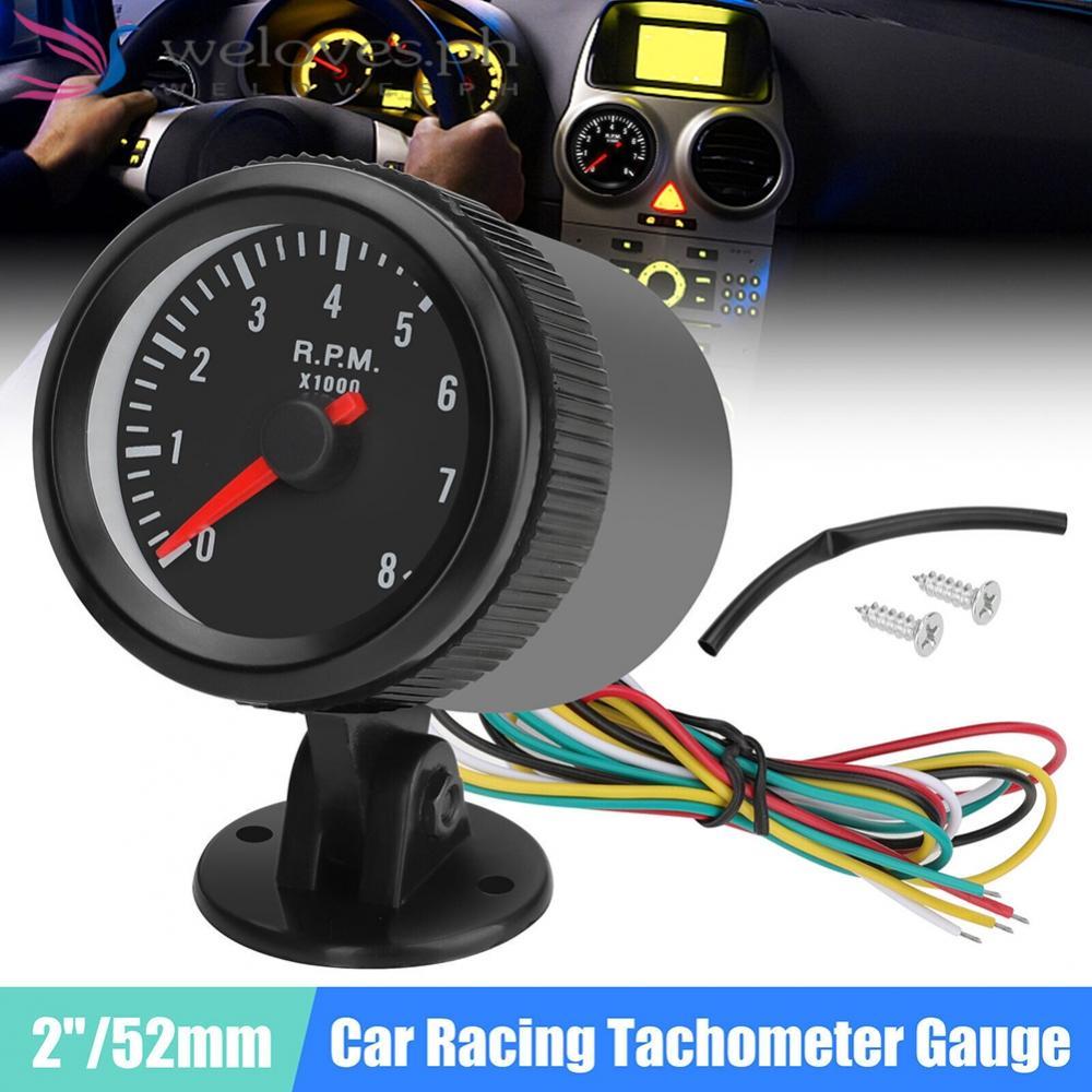 Car Tachometer Gauge 0-8(x1000) RPM 52mm Diameter Brand New Gauge Type ...