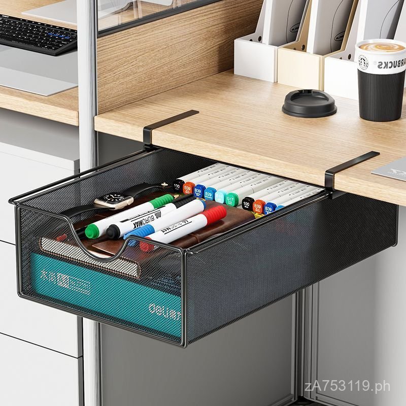 Invisible Storage Box Workstation Drawer Desk Organizer Hidden Under ...