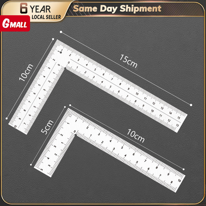 Portable Ruler Framing Square Ruler Stainless Steel L Ruler Framing ...