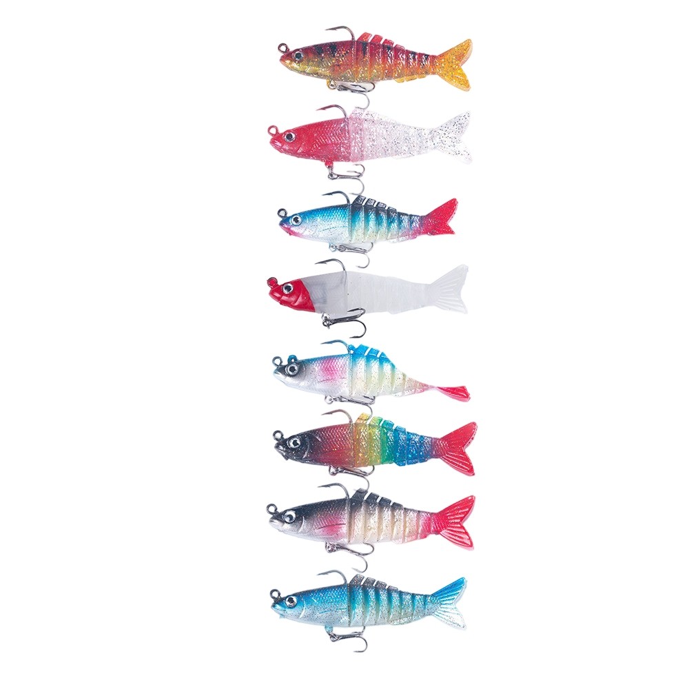 【LLMA】Soft Fish Bait Flexible Body Design High-Visibility Colors Bait ...