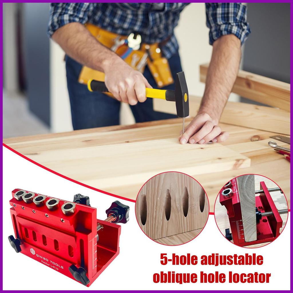 Pocket Hole Jig Kit Woodwork Guides Joint Angle Tool Positioner Guide ...