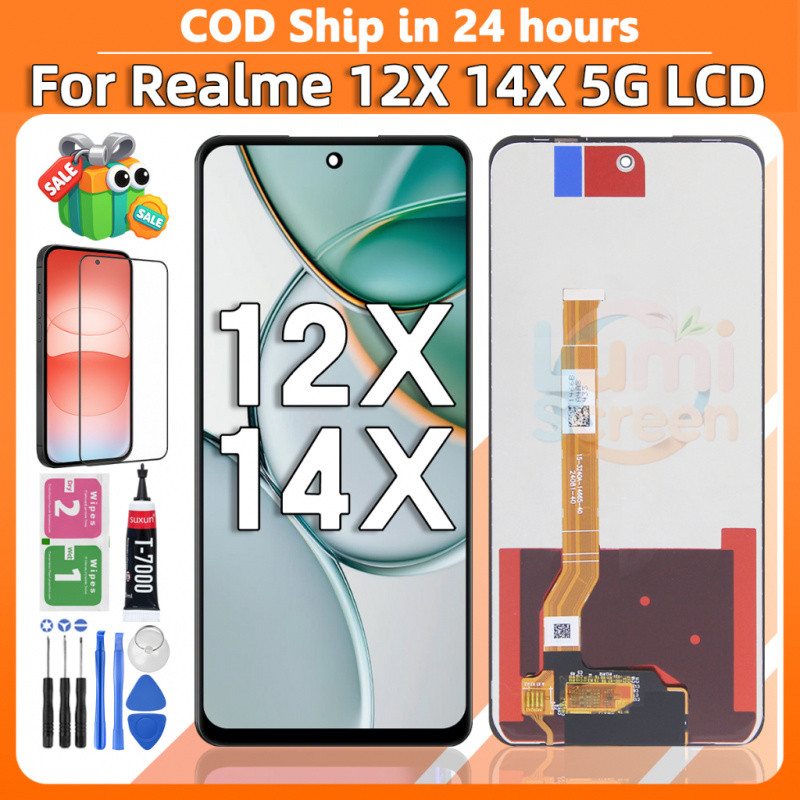 LCD For Realme 12X 14X 5G LCD Display RMX3997 RMX5020 Touch Screen ...