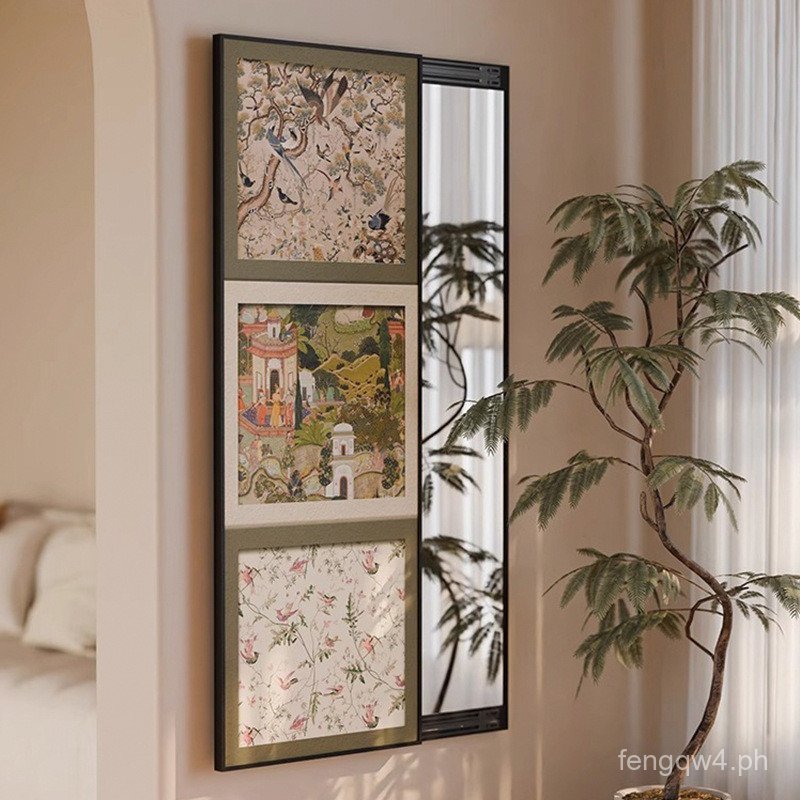 2024New Model Concealable Hidden Sliding Full-Length Mirror Wall ...
