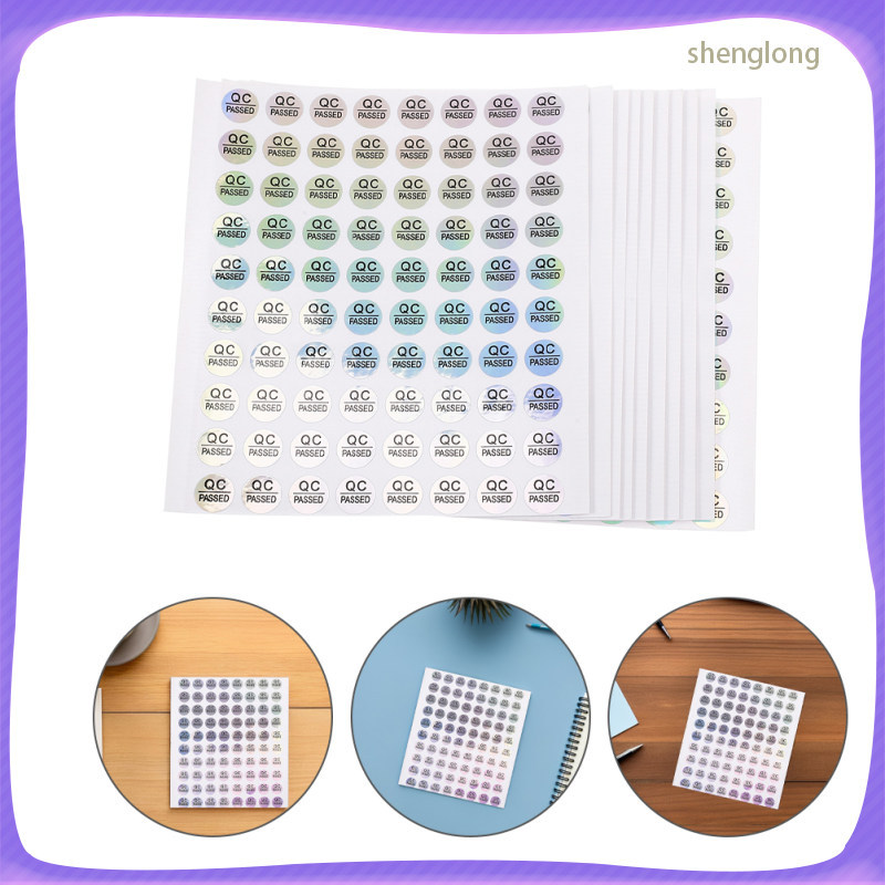 Warehouse Nasubok na Sticker 1600Pcs Matibay na Pilak na Sticker para ...