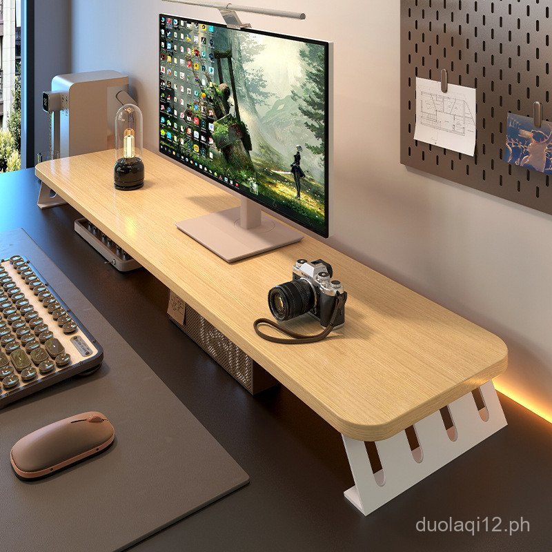 Extended Computer Heightening Stand Gaming Room Desktop Storage Rack ...