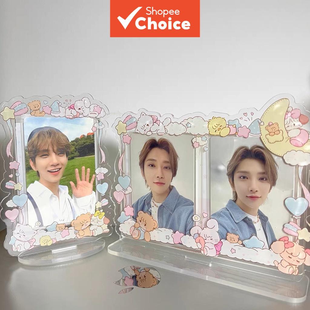3inch 5inch Double Card Display Photo Frame Cute Acrylic Card Holder ...