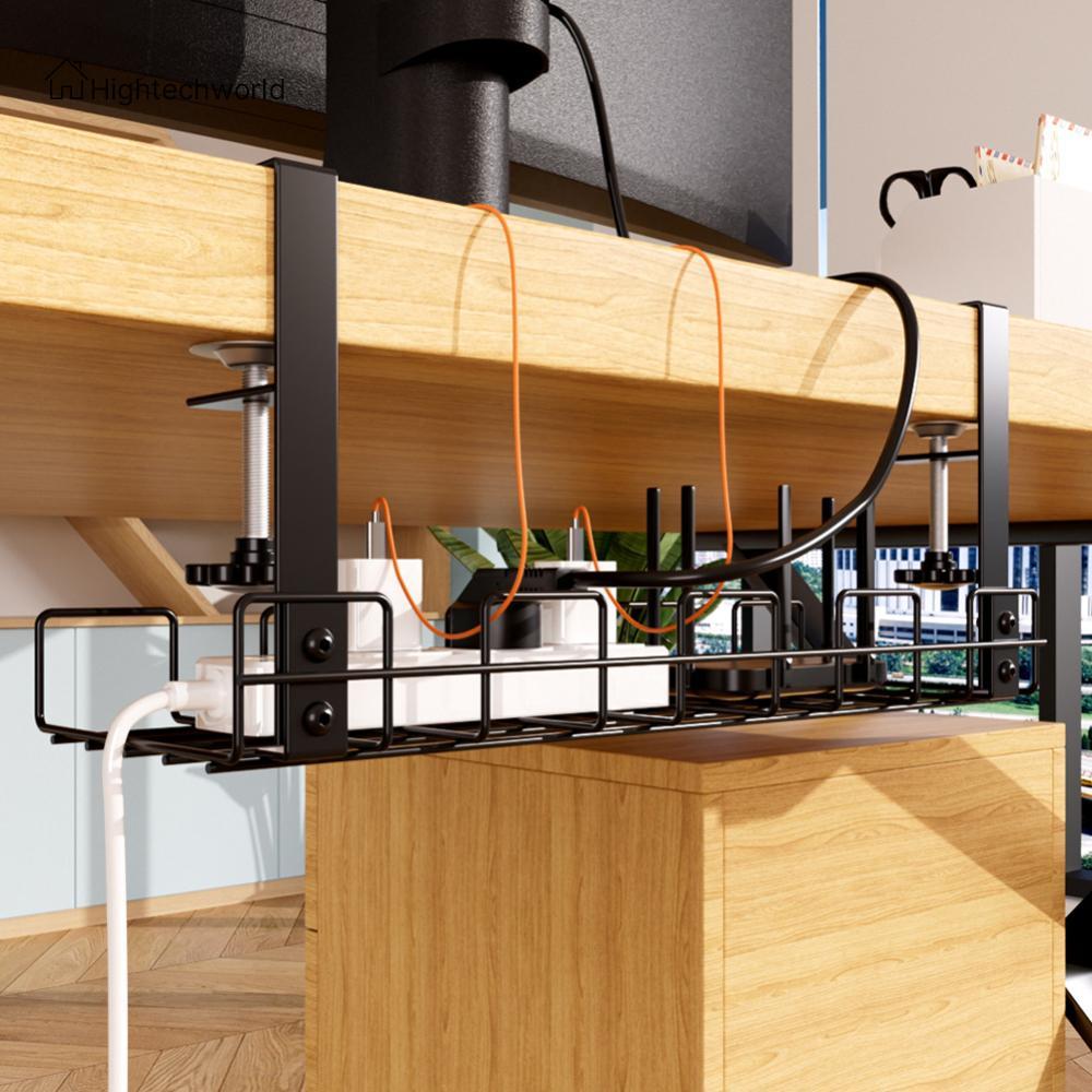 Hid Under Table Storage Rack Wire Organizer Desktop Expansion Photo Inspiration