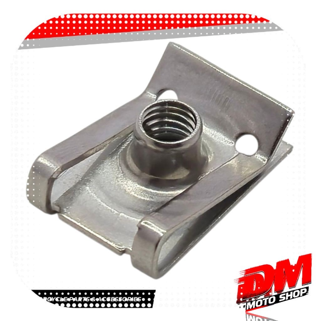 U-Clip Nut Threaded | Bodywork, Fairing & Panel Fastener | Shopee ...
