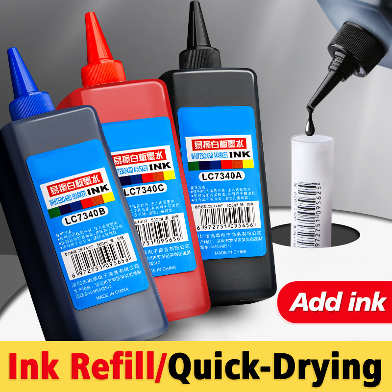 Marker Refill Ink Large Bottle Waterproof Fast-Dry for POP Big Head Pen ...